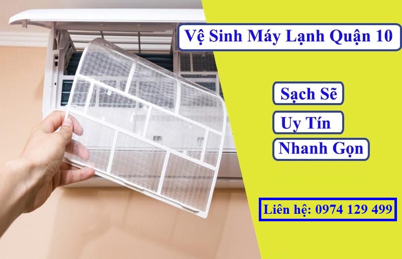 Vệ sinh máy lạnh chung cư Quận 10