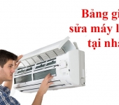 Bảng giá sửa máy lạnh 