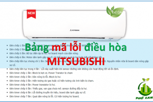 Danh sách mã lỗi máy lạnh Mitsubishi & Cách khắc phục hiệu quả