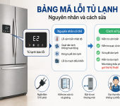Bảng mã lỗi tủ lạnh - Nguyên nhân và cách sửa 