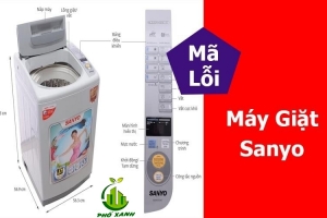 Bảng mã lỗi máy giặt Sanyo