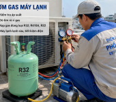 Bơm gas máy lạnh uy tín, nạp gas R32 R410A R22