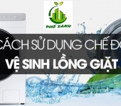 Cách sử dụng chế độ vệ sinh lồng giặt trên máy giặt