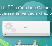 Máy lạnh Casper báo lỗi P3 - Nguyên nhân & cách khắc phục tại nhà