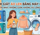 Cách giặt áo len bằng máy giặt không bị giãn