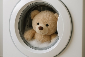 Giặt gấu bông bằng máy giặt được không? Hướng dẫn chi tiết & lưu ý cần biết!