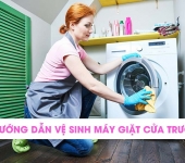 Vệ sinh máy giặt cửa trước tại nhà - Hướng dẫn chi tiết từ chuyên gia Điện Lạnh Phố Xanh