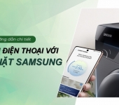 Cách kết nối máy giặt Samsung với điện thoại