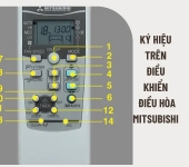 Ký hiệu điều khiển điều hòa Mitsubishi dễ hiểu