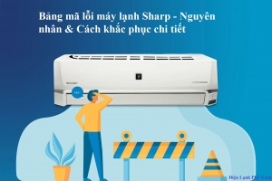 Mã lỗi máy lạnh Sharp - Nguyên nhân & Cách khắc phục chi tiết