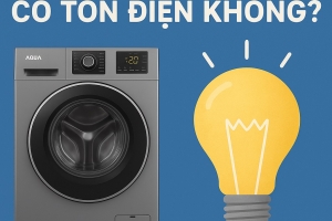 Máy giặt Aqua có tốn điện không? Bật mí cách dùng tiết kiệm điện hiệu quả
