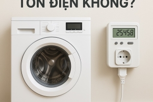 Máy giặt có tốn điện không? Cách tính chi phí điện hàng tháng và mẹo tiết kiệm từ chuyên gia