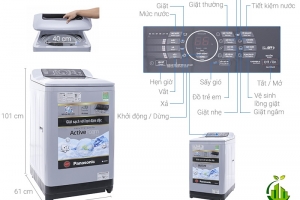 Máy giặt Panasonic NA-F85A4HRV có tốt không? Review chi tiết & địa chỉ mua uy tín