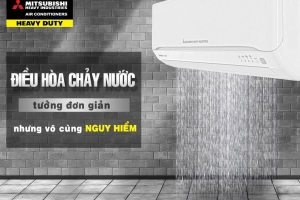 Máy lạnh bị chảy nước rất nguy hiểm nếu không xử lý kịp thời