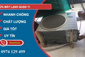 Sửa máy lạnh tại chung cư Quận 11