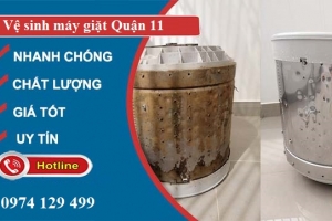 Vệ sinh máy giặt Quận 11