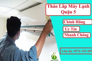 Tháo lắp máy lạnh tại Quận 5