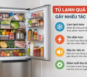 Tủ lạnh bị quá tải có tác hại gì? Cách khắc phục
