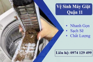 Vệ sinh máy giặt chung cư Quận 11