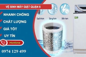 Vệ sinh máy giặt chung cư Quận 6