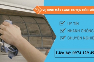Vệ sinh máy lạnh tại chung cư Huyện Hóc Môn
