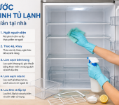 Vệ sinh tủ lạnh tại nhà - 5 bước đúng cách