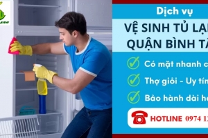 Vệ sinh tủ lạnh Quận Bình Tân 