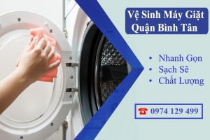 Vệ sinh máy giặt tại chung cư Quận Bình Tân