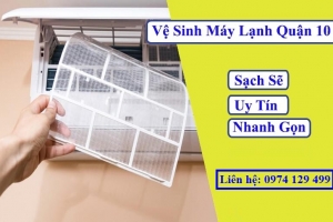 Vệ sinh máy lạnh chung cư Quận 10