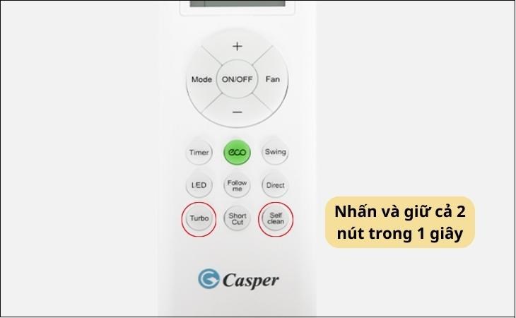 Cách mở khóa remote máy lạnh Casper đơn giản tại nhà – Điện lạnh Phố Xanh